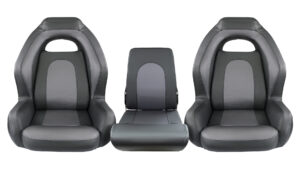 1003224 Ozark 3 Piece Seat Package, Black and Charcoal