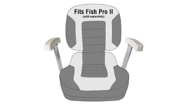 1080013-G, One Piece Arm Rest for Fish Pro II