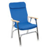1080120 PREMIUM DECK CHAIR,CANVAS,BLUE