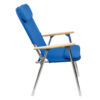 1080120 PREMIUM DECK CHAIR,CANVAS,BLUE