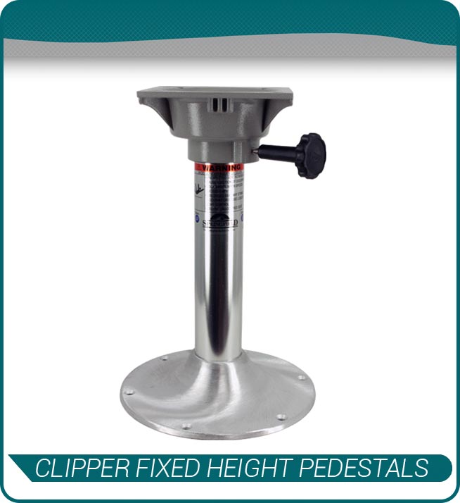 clipper fixed height pedestals