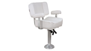 1000002 Deluxe Captains Chair Pedestal Package White