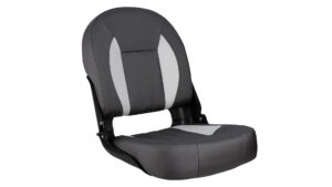 Skipper Premium Low Back Folding Seat Charcoal and White