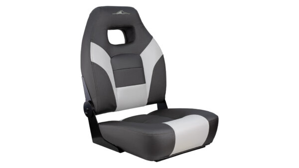 Premium Folding Seat Charcoal and White