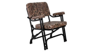 Deck Chair with Black Frame Mossy Oak Shadow Grass Blades