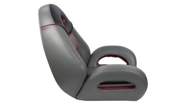 Pro Fishing Speed Seat, Charcoal - Med. Gray - Burgundy