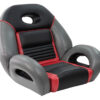 1040940-03 Pro Fishing Speed Seat, Charcoal - Med. Gray - Red