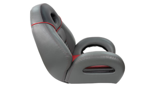 1040940-03 Pro Fishing Speed Seat, Charcoal - Med. Gray - Red