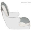 Yachtsman Premium Cushions - White - Gray