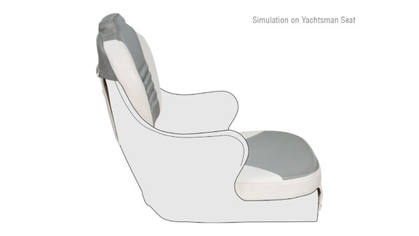 Yachtsman Premium Cushions - White - Gray