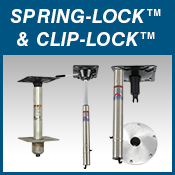 REMOVABLE PEDESTALS Spring-Lock and Clip-Lock Btn Down