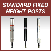 REMOVABLE PEDESTALS King-Pin - Standard Fixed Height Posts Btn Down