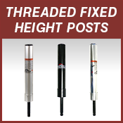 REMOVABLE PEDESTALS King-Pin - Threaded Fixed Height Posts Btn Down