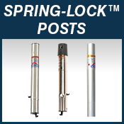 REMOVABLE PEDESTALS Spring-Lock_Clip-Lock - Spring-Lock Posts Btn Down