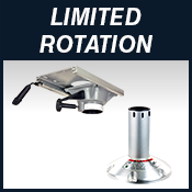 FIXED PEDESTALS - 2-7/8″ Series - Limited Rotation Btn Down