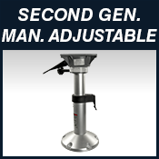 FIXED PEDESTALS - 2-7/8″ Series - Second Gen Manual Adjustable Btn Down