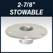 TABLES - Table Bases - 2-7/8" Stowable Btn Down